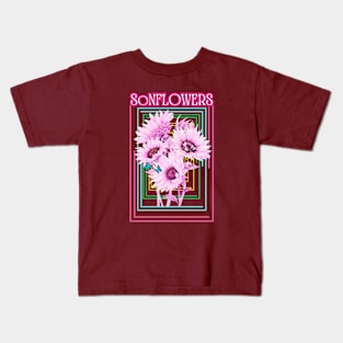 Pink Sonflowers Kids T-Shirt